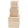 Creativ Company Houten Kubussen, Set van 3