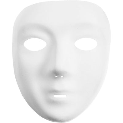 Creative Company Mask White Plastic Velor