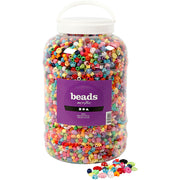 Creativ company xl emmer met plastic kralen, 8100st. - afbeelding 2
