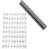 Creative Company Stamp Set Lettere di gomma e figure bianche