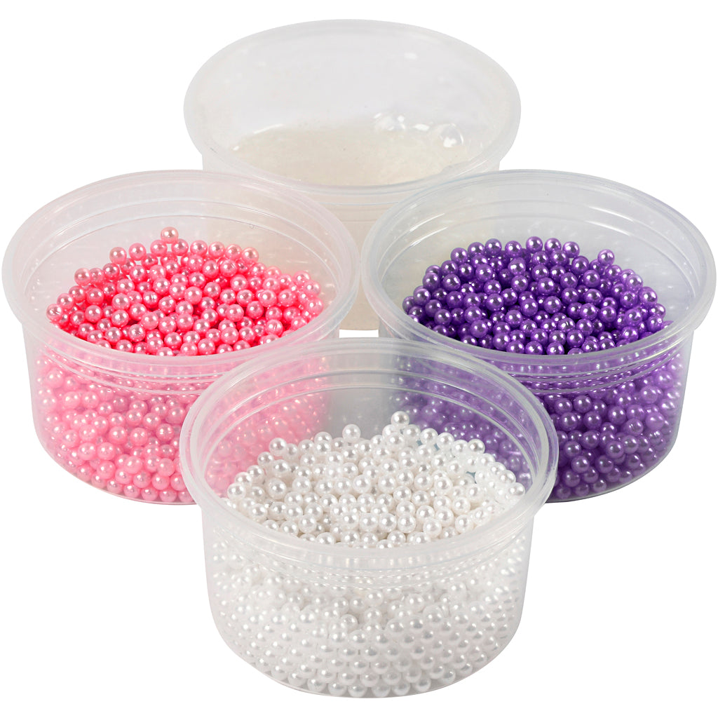 Creative Company Pearl Clay Pink, Purple, White, 3x25Gr