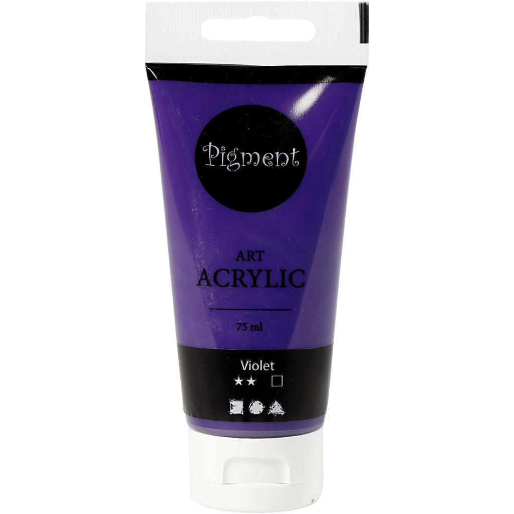 Creative Company Pigment Art Acrilic Paint Violet, 75ml