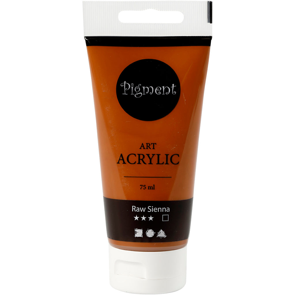 Creative Company Pigment Art Acrilic Paint Sienna Bruin, 75 ml