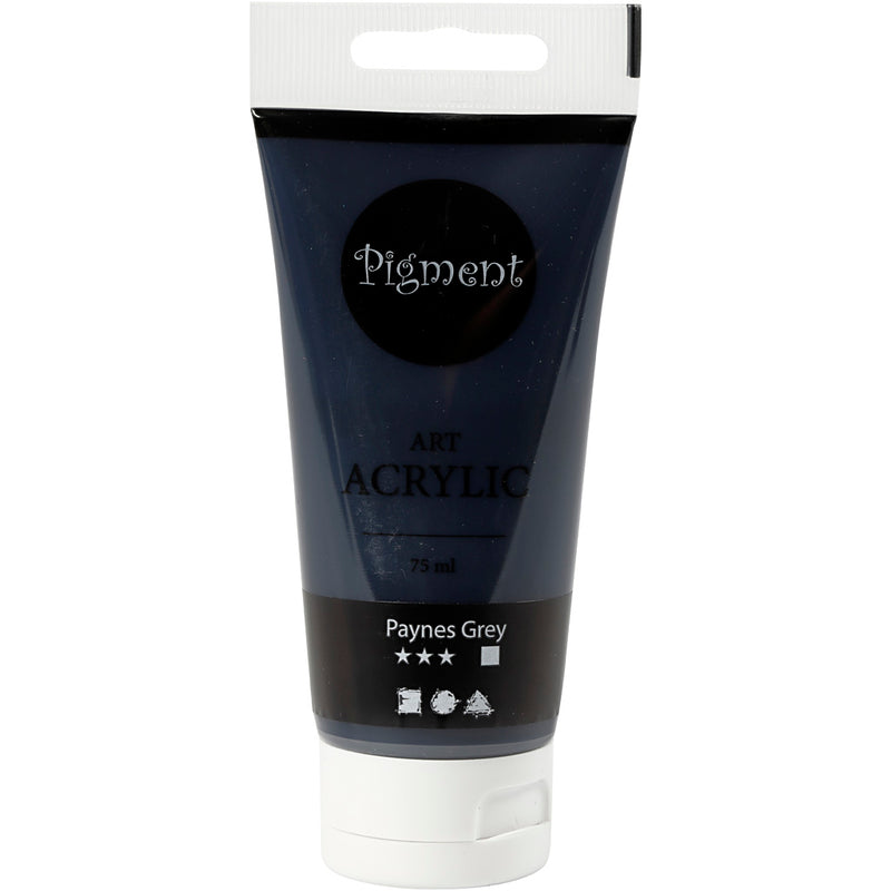 Creative Company Pigment Art Acrilic Paint Paynes Grey, 75 ml