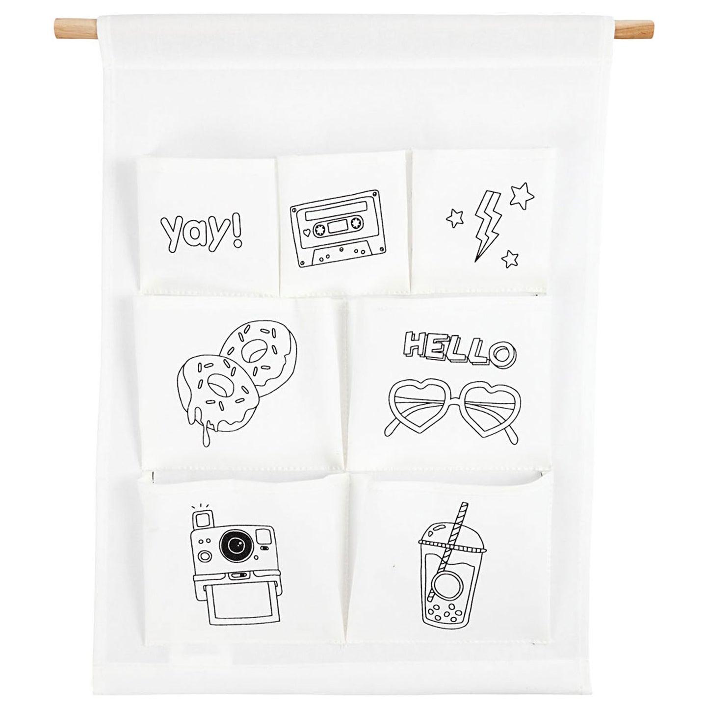Organizador colgante blanco