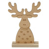 Reno de figura de Navidad de madera