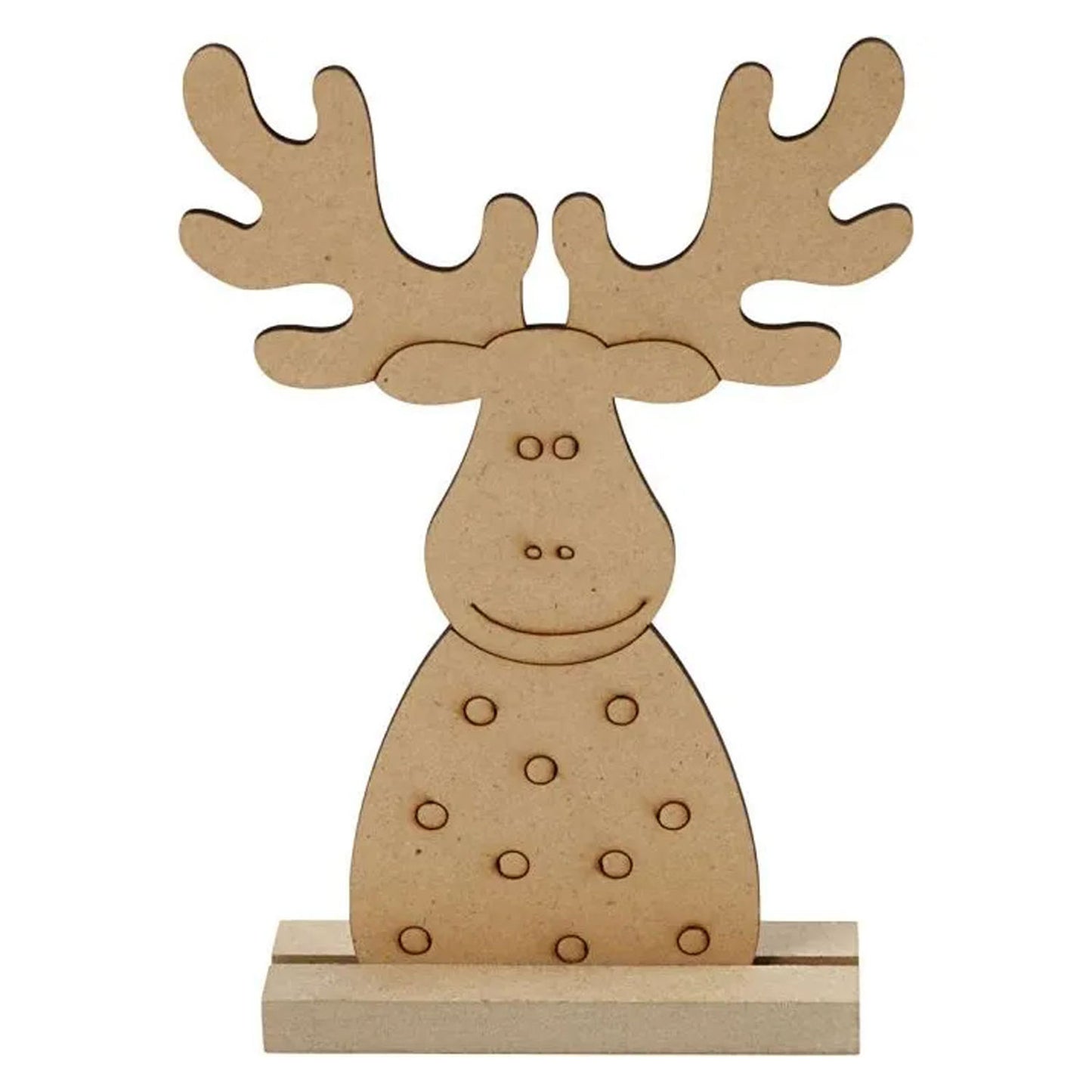 Reno de figura de Navidad de madera