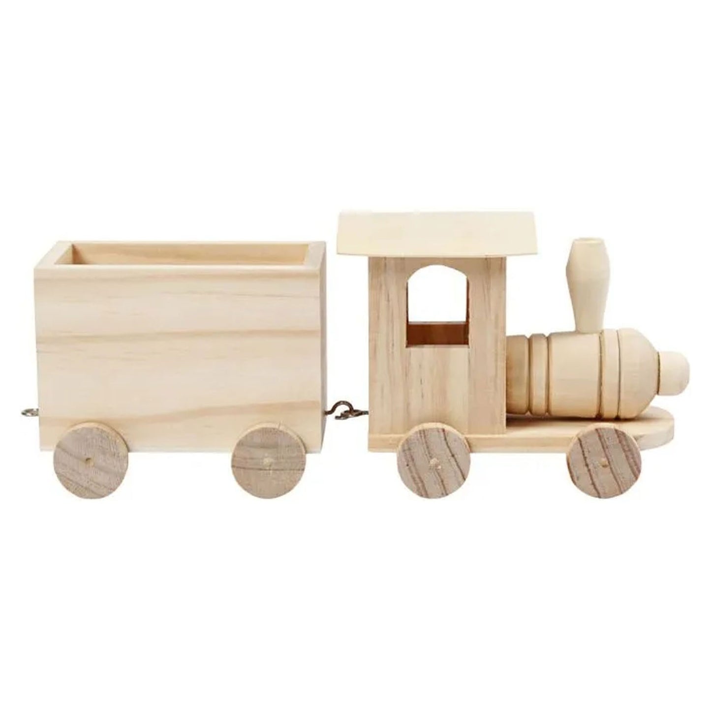 Tren de madera con vagón