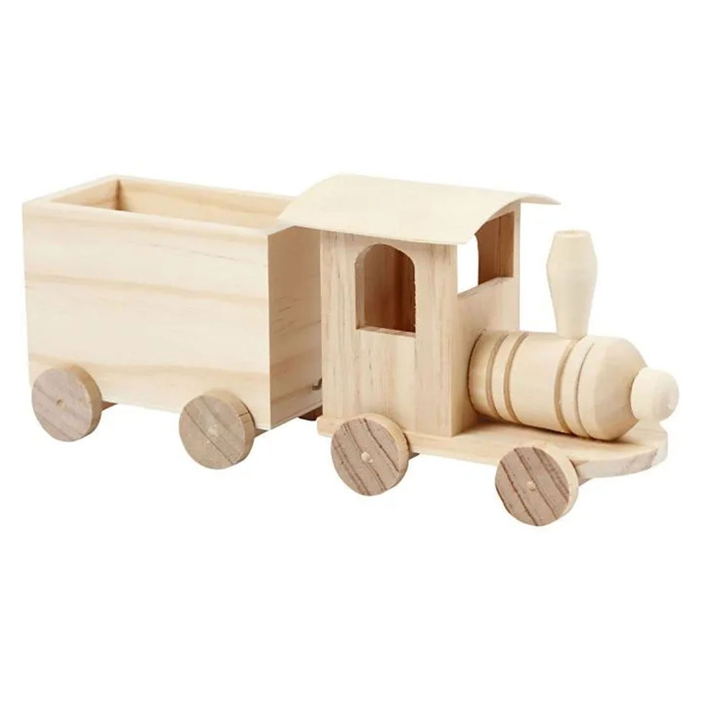 Tren de madera con vagón