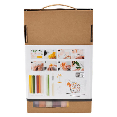 Kit per la creazione di fiori di carta crespa