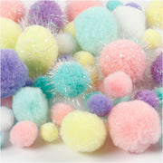 Creativ company pom-poms pastelkleuren, 62gr. - afbeelding 2