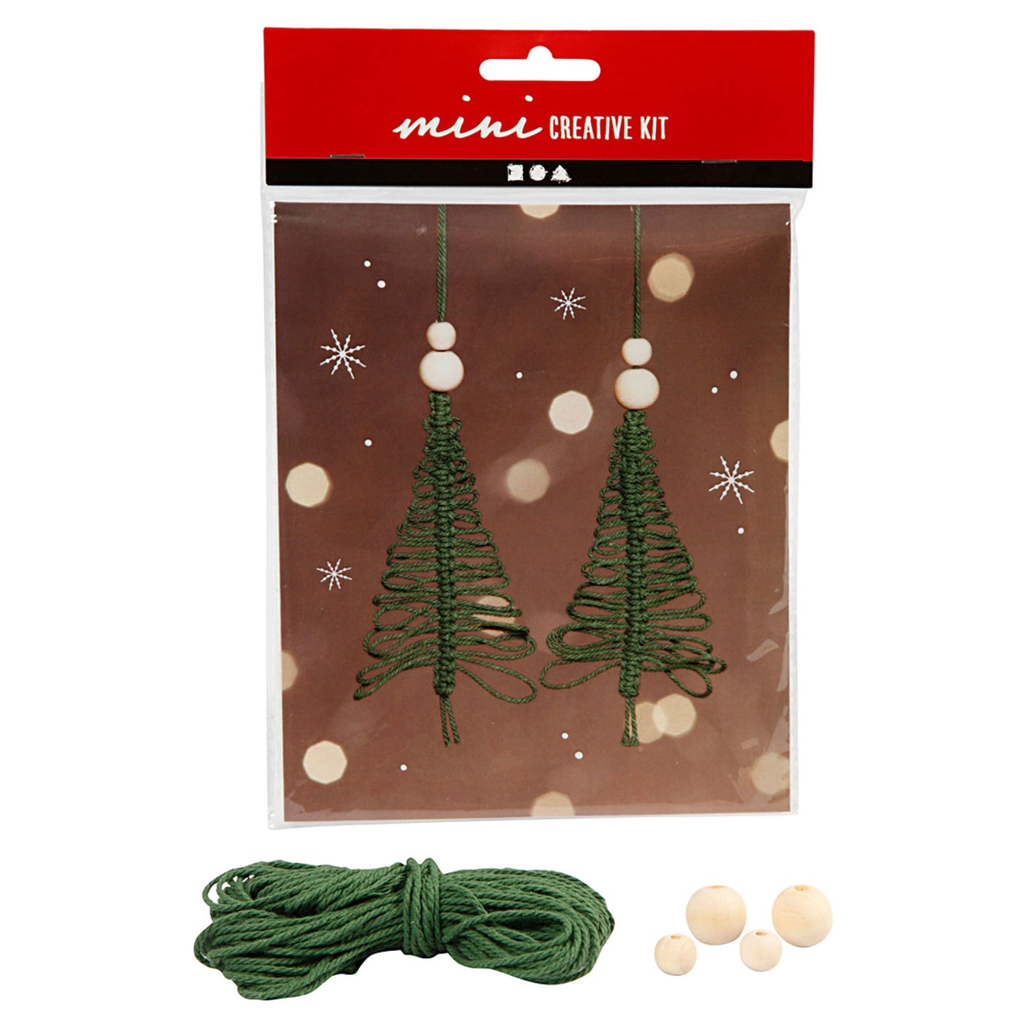 Mini Kit creativo Macrame Christmas Tree