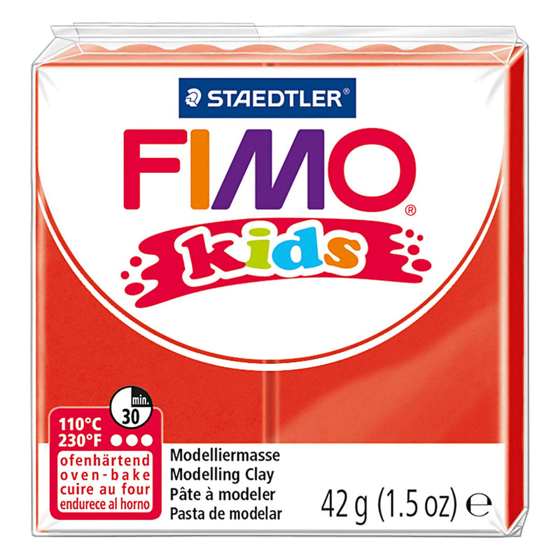 Fimo Kids montando arcilla roja, 42gr