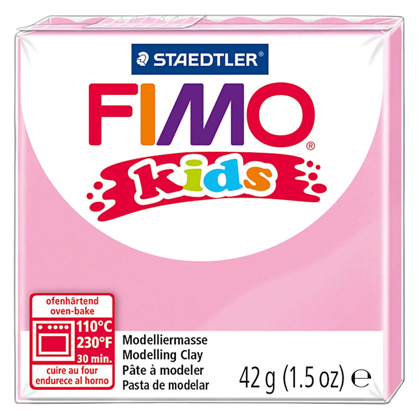 FIMO Kids Mountain Klei, rosa, 42 gr