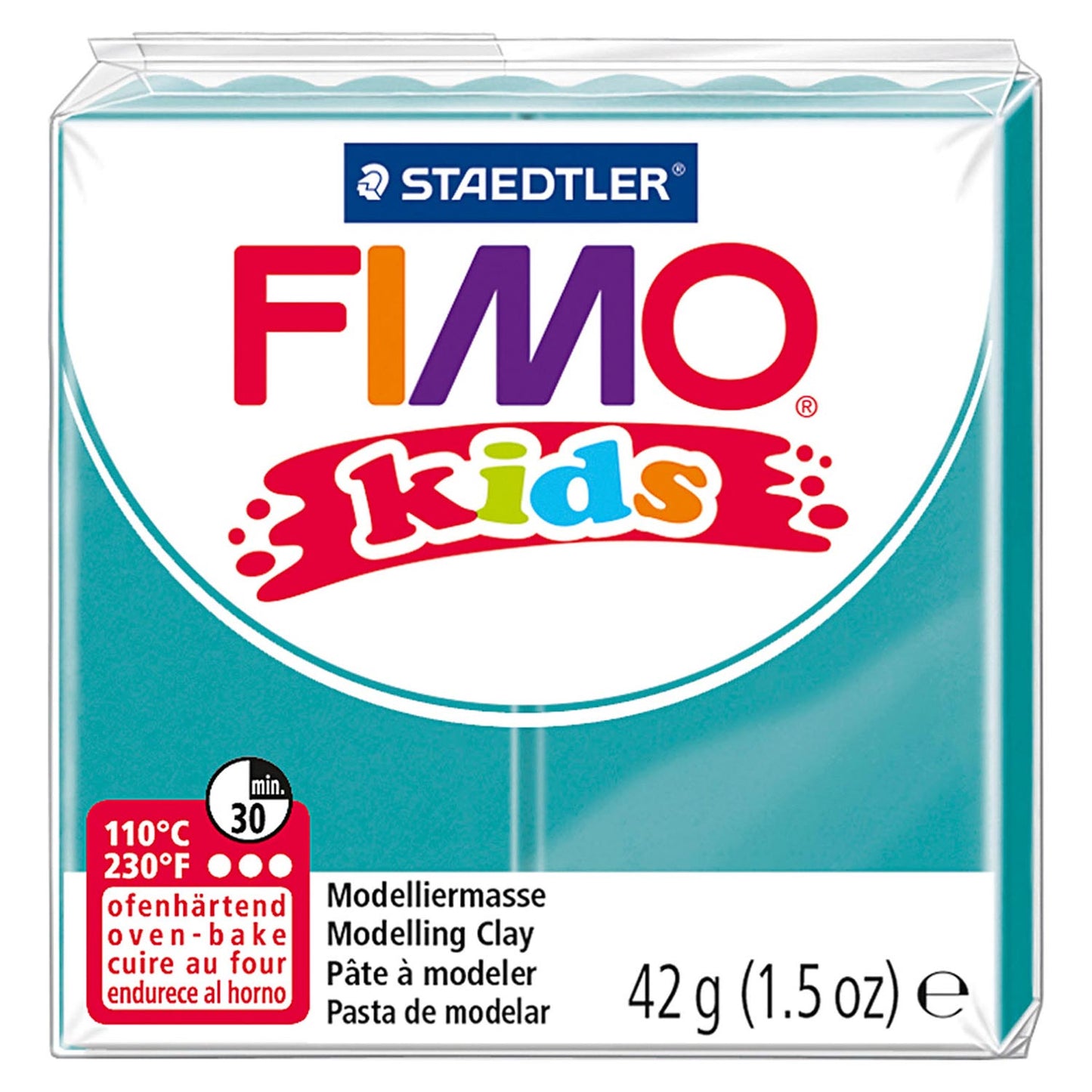 Fimo Kids montando klei turquesa, 42gr