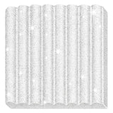 Fimo kids boetseerklei wit glitter, 42gr - afbeelding 2
