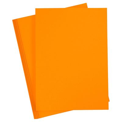 Creativ company cartoncino colorato, a4, foglio 210x297 mm, 180 gr, arancione, 20 fogli 1 scatola