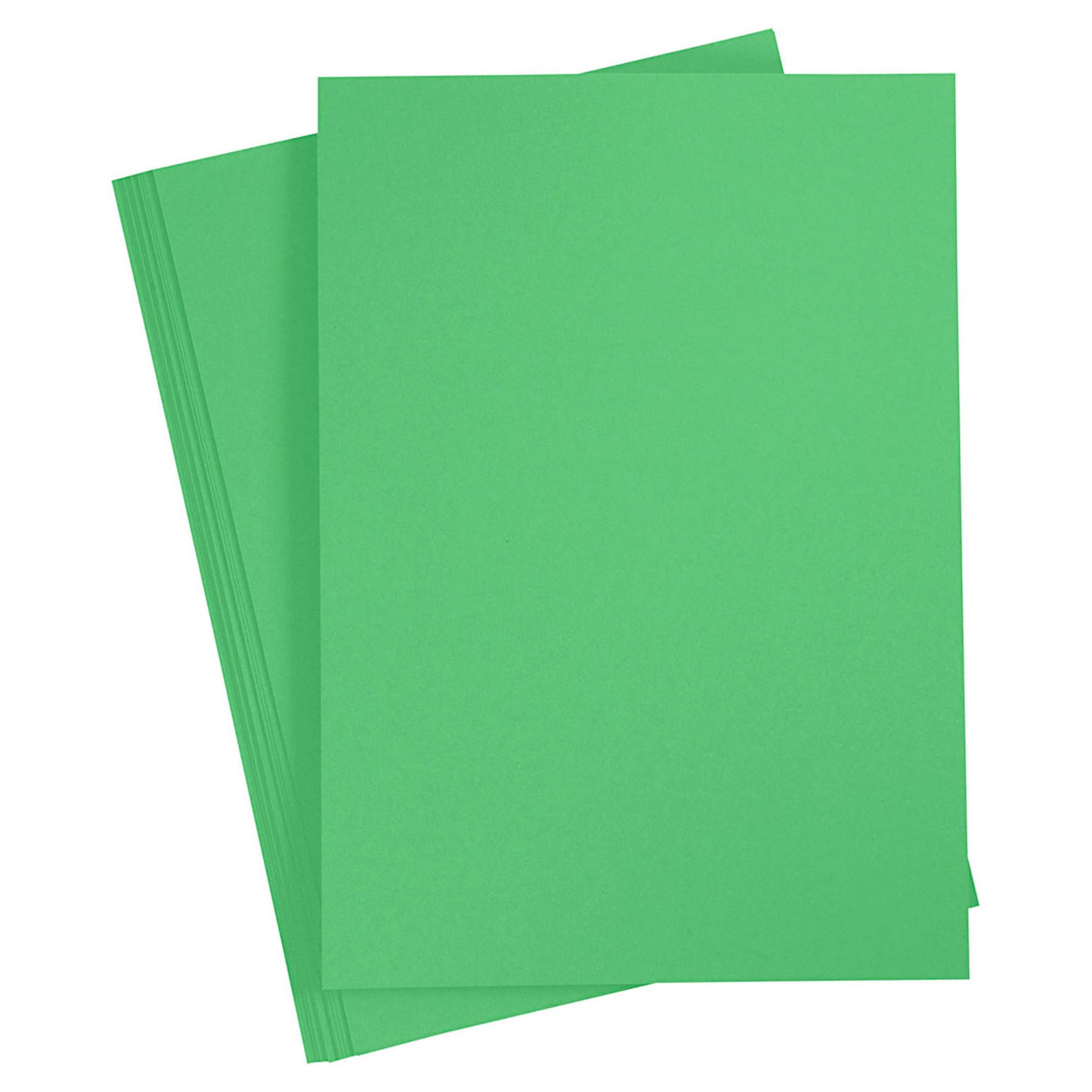 Erba di cartone colorata verde A4, 20 fogli