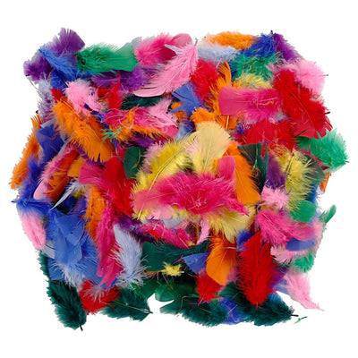 Plumas en varios colores 7-8 cm, 50gr