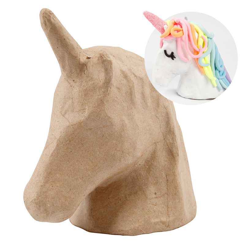Jefe de unicornio Papier-Mâché