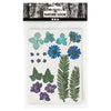 Fiori e foglie secchi blu, 19dlg.