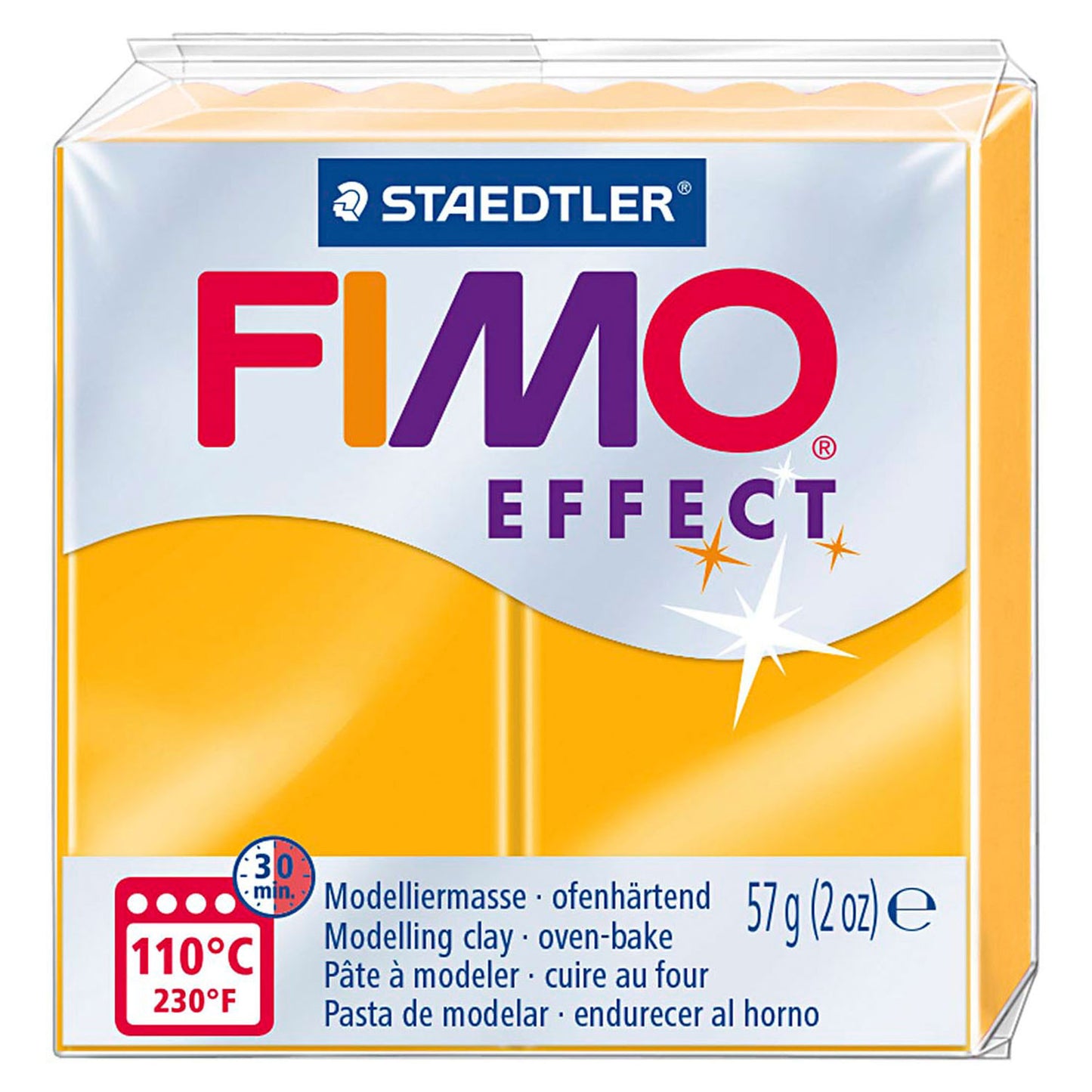 FIMO Effect Montando arcilla neón oranje, 57gr