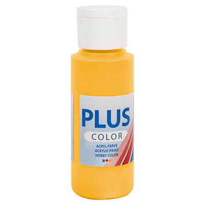 Creativ Company Plus Color Acrylic Pinting, Yellow Sun, 60 ml
