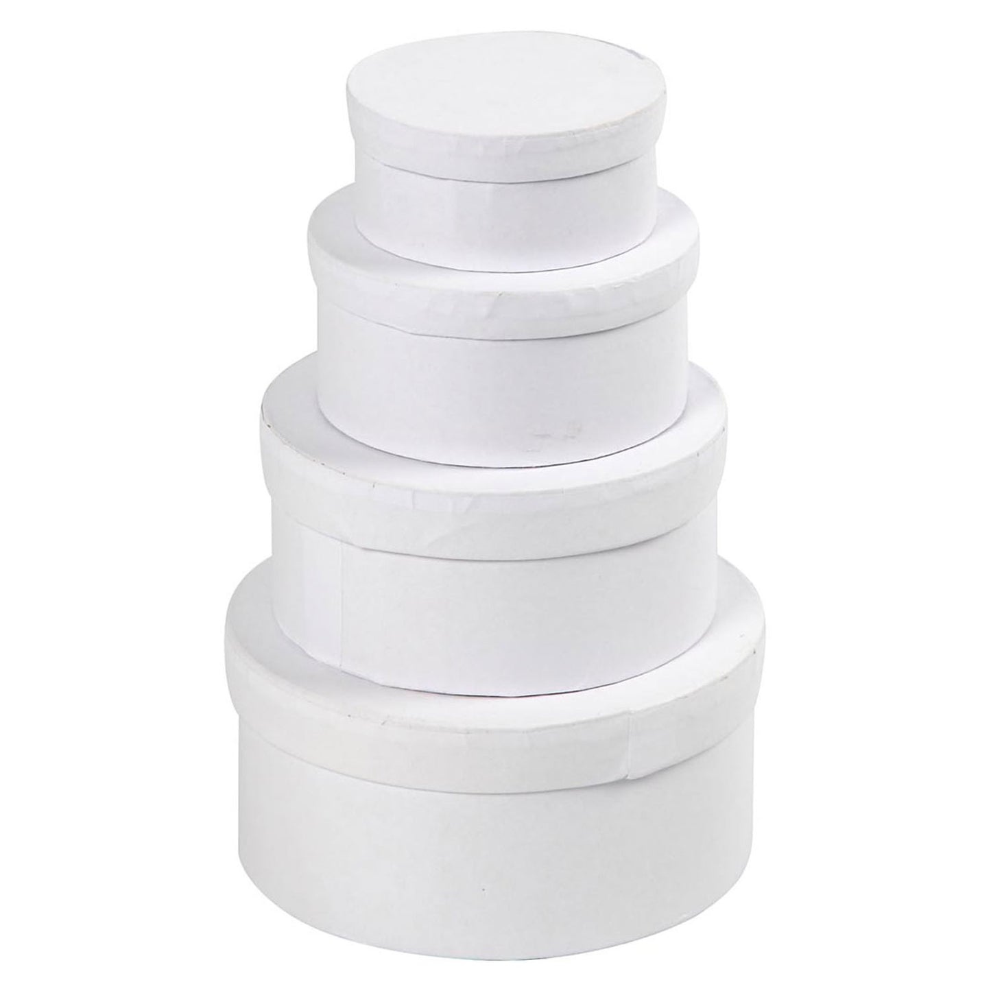 Cajas redondas de cartón, 4 tamaños