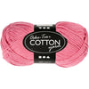 Hilo de algodón, rosa oscuro, 50gr, 170m