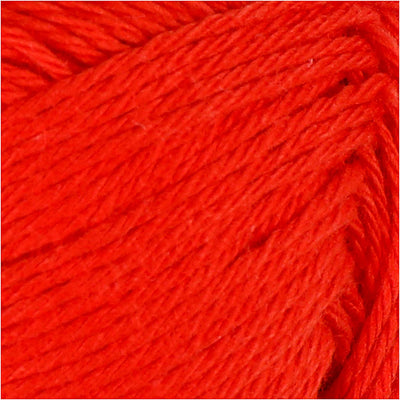 Filato di cotone, rosso, 50gr, 170m