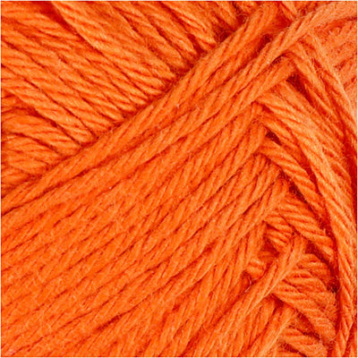 Filato di cotone, arancione, 50gr, 170m
