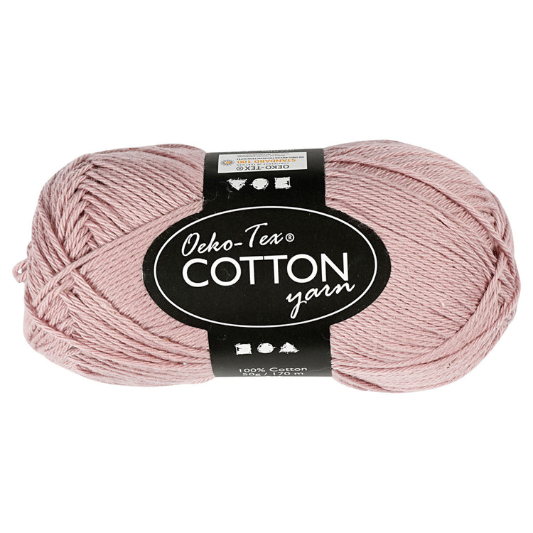 Filato di cotone, Lavanda, 50gr, 170m