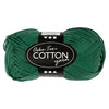Filato di cotone, verde scuro, 50gr, 170m