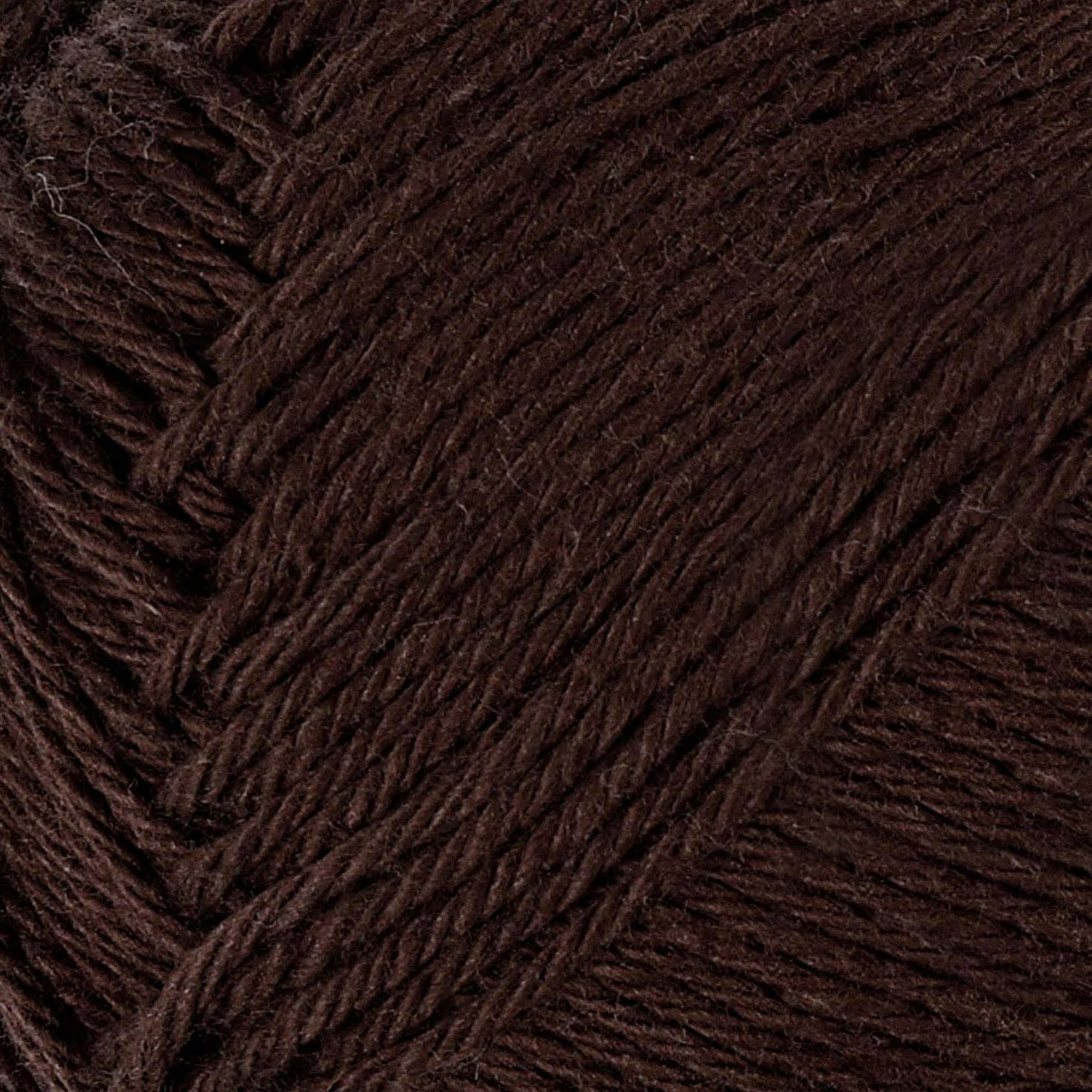 Filato di cotone, marrone scuro, 50gr, 170m