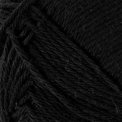 Filato di cotone, nero, 50gr, 170m