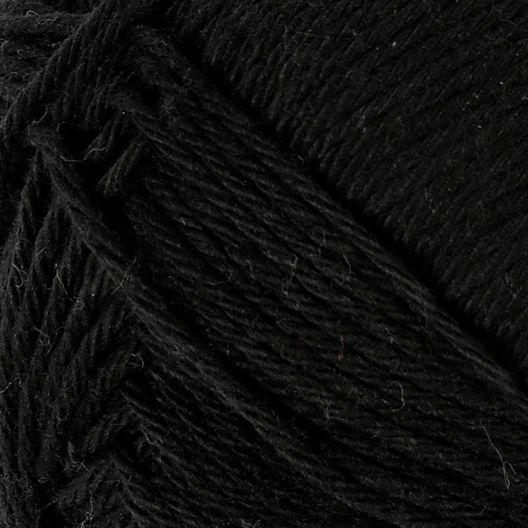 Cotton yarn, black, 50gr, 170m