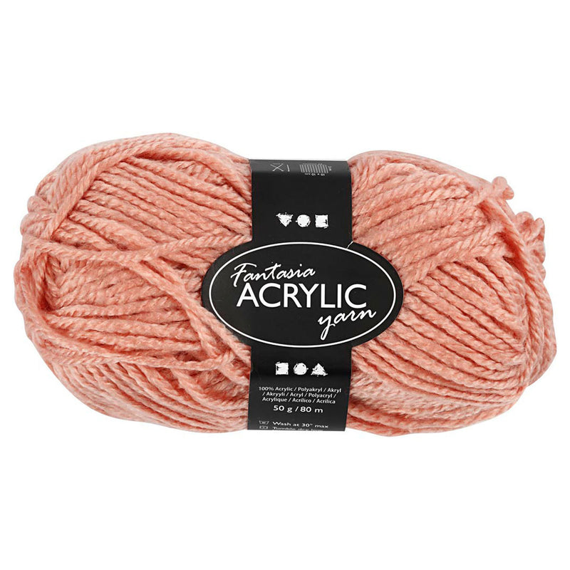 Hilo acrílico, Beige, 50gr, 80m