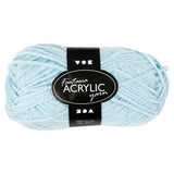 Creativ company acrylgaren, lichtblauw, 50gr, 80m - afbeelding 1
