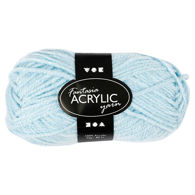 Hilo acrílico, Azul claro, 50gr, 80m