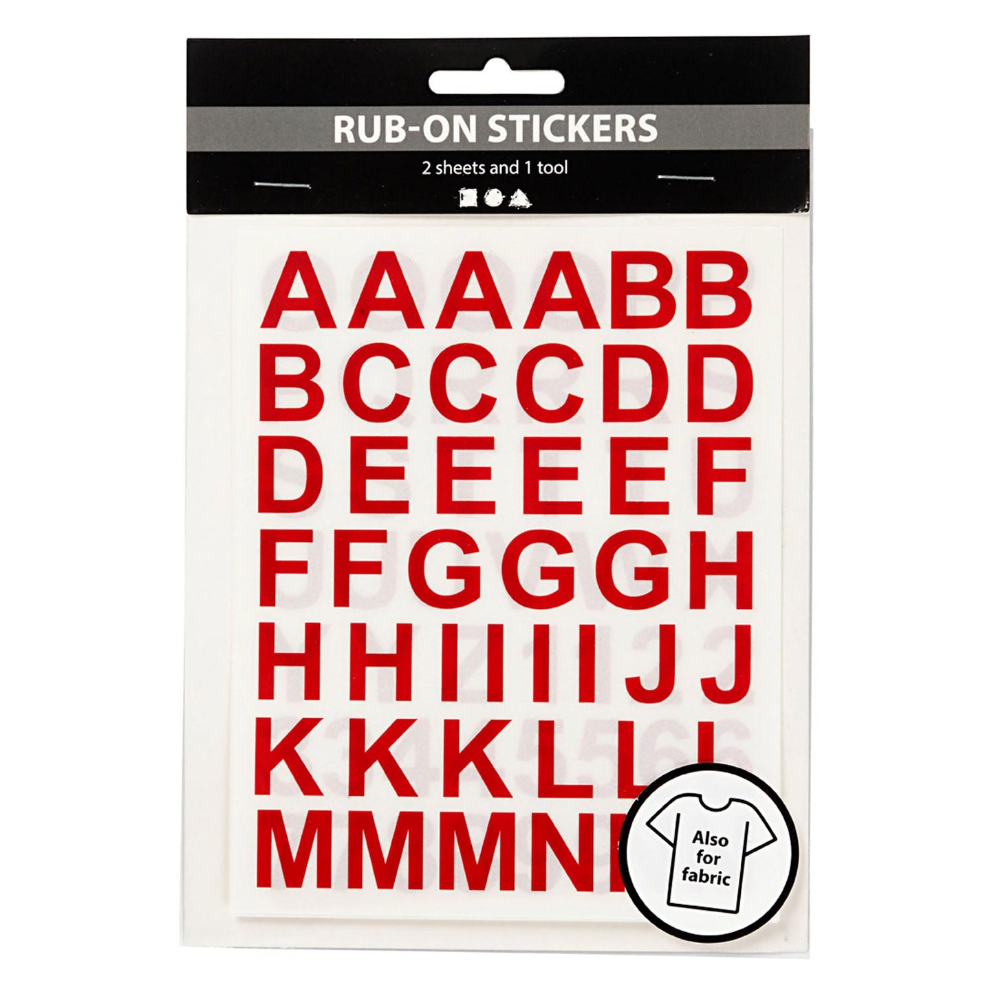Números de letras de pegatinas