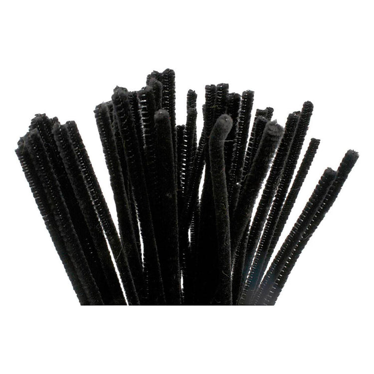 Chenille Black 30 cm, 50 °.