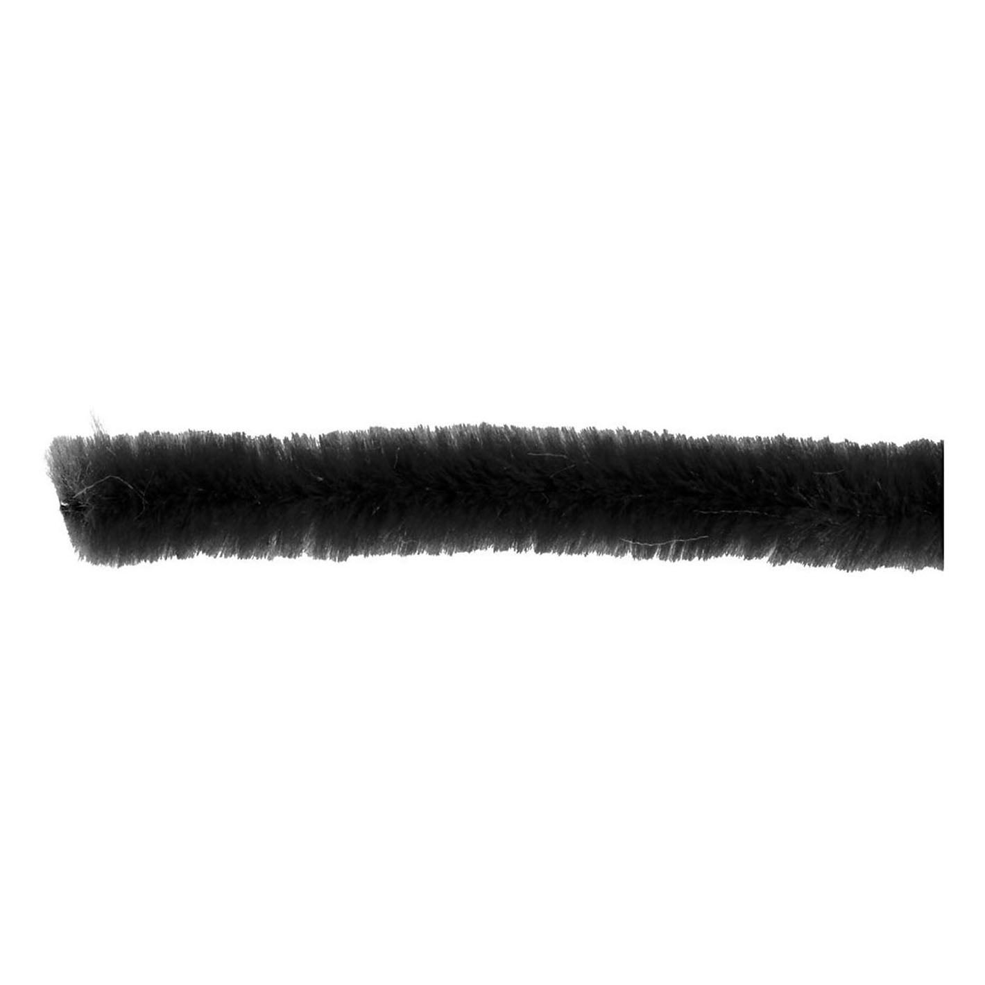 Chenille black 30 cm, 50th.