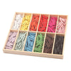 Mini clavijas de color de color, 12x24st.