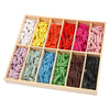 Mini clavijas de color de color, 12x24st.