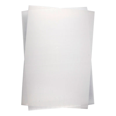 Creativ company vellen krimpfolie mat wit 20x30, 10st.