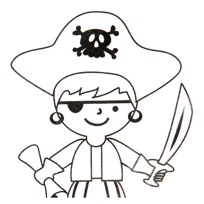 Le lenzuola si restringono con motivi pirati, decimo.