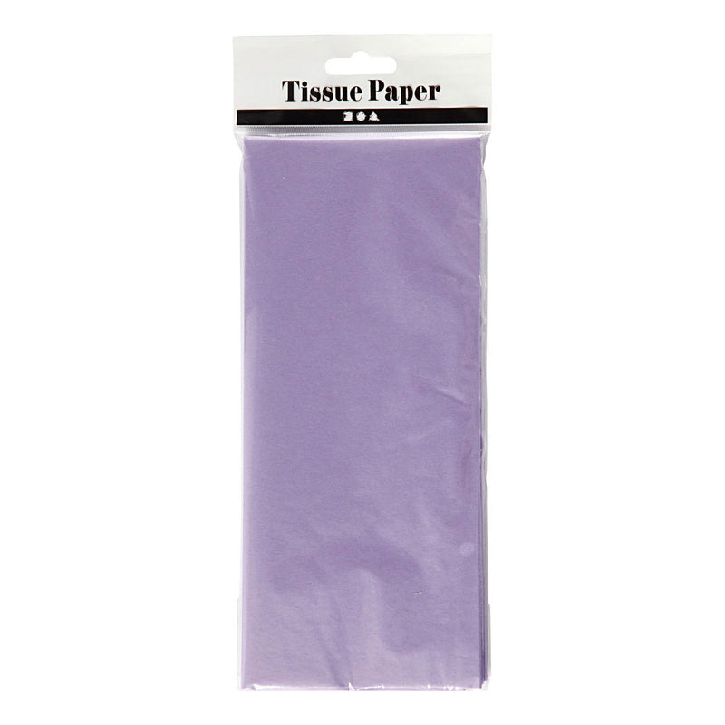 Creativ Company Tissue Paper Light Purple 10 Hojas 14 Gr, 50x70cm