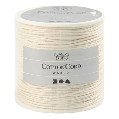 Creativ Company Cordoncino di cotone bianco sporco Spessore 1 mm, 40m