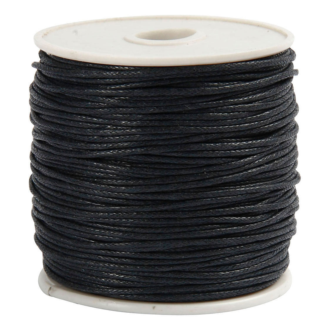 Creativ Company Cordón de algodón Negro Grosor 1mm, 40m