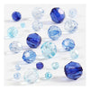 Creativ Company Perline sfaccettate Mix Armonia blu, 45 grammi